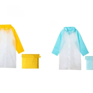 เสื้อคลุมกันฝนแบบหนา ทำจากวัสดุแข็งแรง เซ็ท 2 ชิ้น