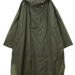 เสื้อกันฝนแบบยาว สีเขียวทหาร