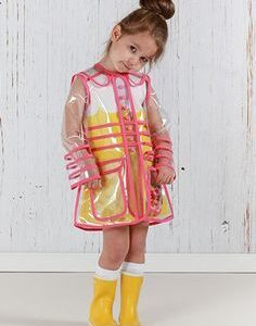 เสื้อกันฝนเด็กใส ลายสีสัน