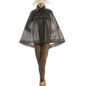 เสื้อกันฝนแบบคลุม สีเข้ม